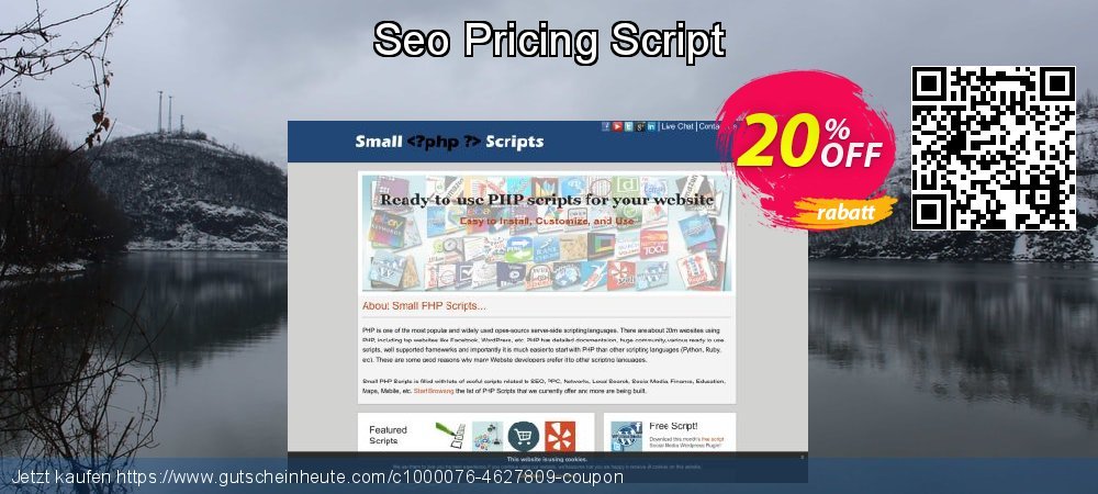 Seo Pricing Script geniale Diskont Bildschirmfoto