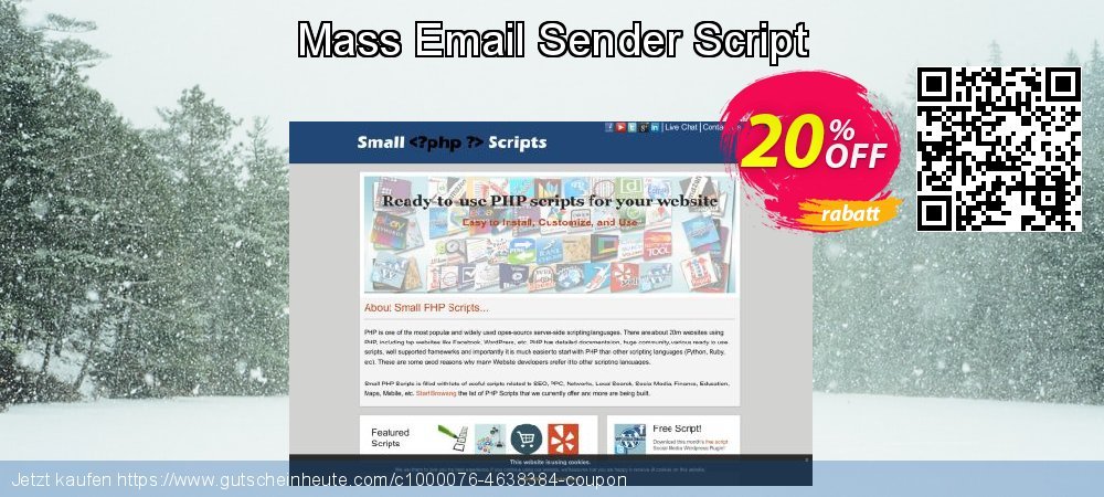 Mass Email Sender Script klasse Ermäßigung Bildschirmfoto