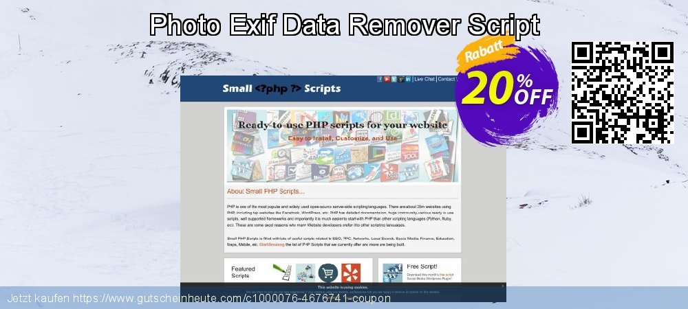 Photo Exif Data Remover Script großartig Preisreduzierung Bildschirmfoto
