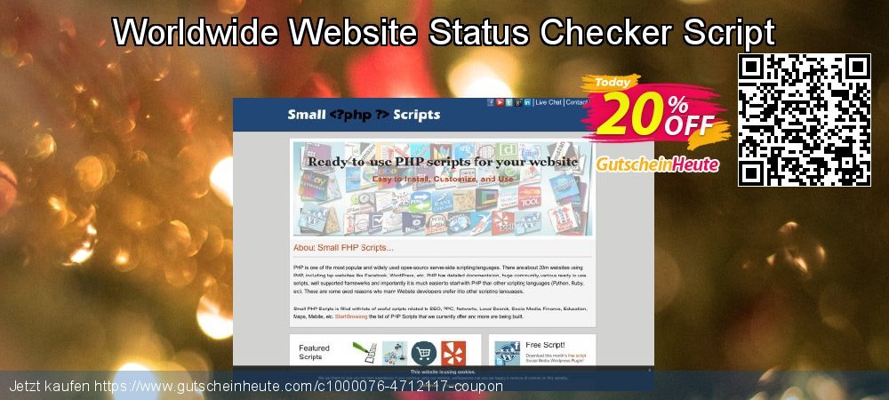 Worldwide Website Status Checker Script verblüffend Außendienst-Promotions Bildschirmfoto