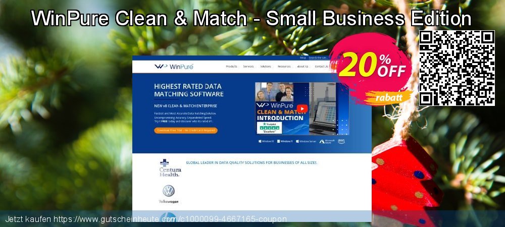 WinPure Clean & Match - Small Business Edition wunderbar Diskont Bildschirmfoto