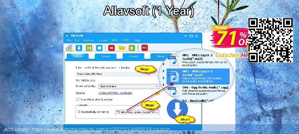 Allavsoft - 1 Year  Sonderangebote Beförderung Bildschirmfoto