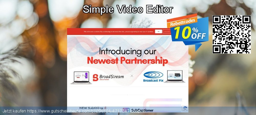 Simple Video Editor unglaublich Verkaufsförderung Bildschirmfoto