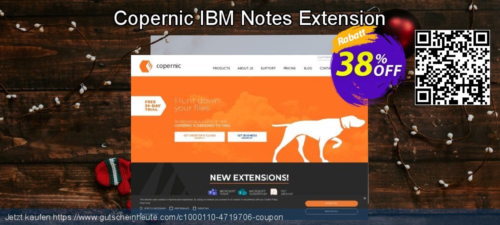 Copernic IBM Notes Extension großartig Promotionsangebot Bildschirmfoto