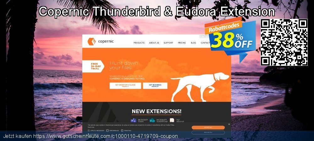 Copernic Thunderbird & Eudora Extension super Ermäßigung Bildschirmfoto