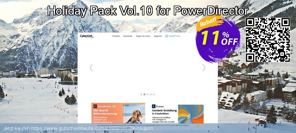 Holiday Pack Vol.10 for PowerDirector geniale Sale Aktionen Bildschirmfoto