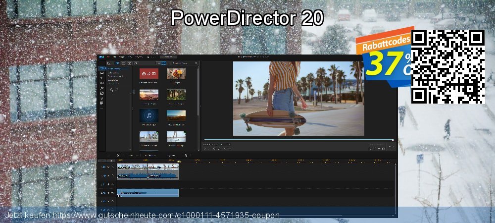 PowerDirector 20 ausschließlich Rabatt Bildschirmfoto