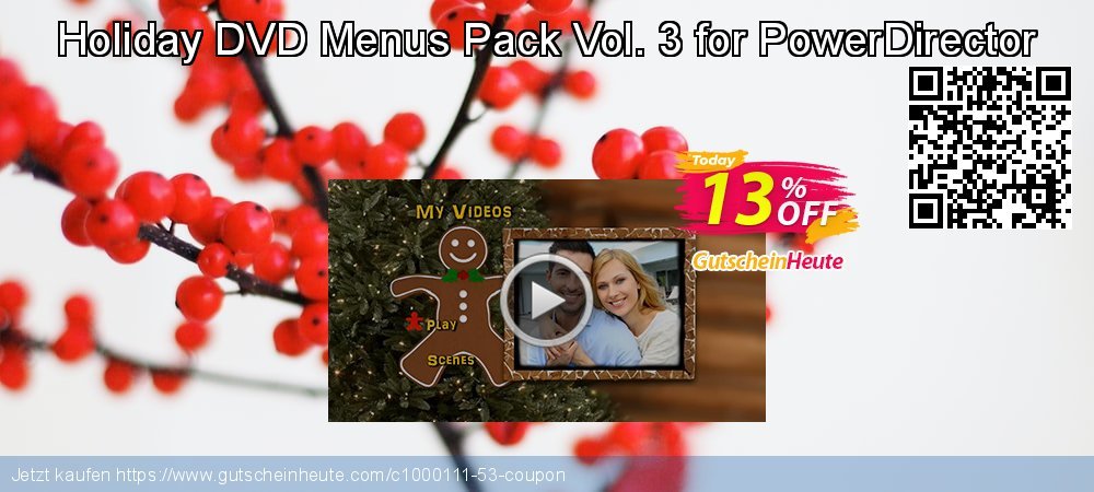 Holiday DVD Menus Pack Vol. 3 for PowerDirector toll Diskont Bildschirmfoto