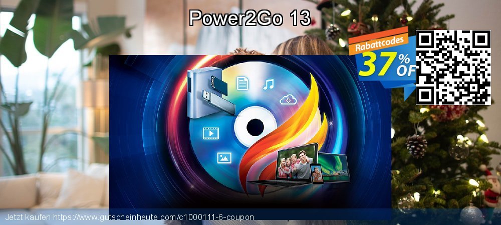 Power2Go 13 uneingeschränkt Nachlass Bildschirmfoto