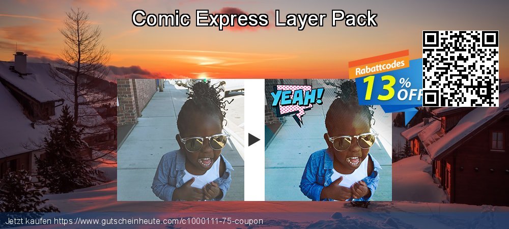 Comic Express Layer Pack wunderbar Außendienst-Promotions Bildschirmfoto