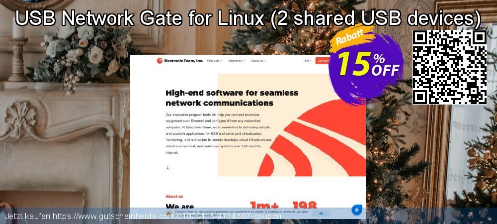 USB Network Gate for Linux - 2 shared USB devices  klasse Diskont Bildschirmfoto