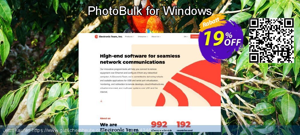 PhotoBulk for Windows unglaublich Außendienst-Promotions Bildschirmfoto