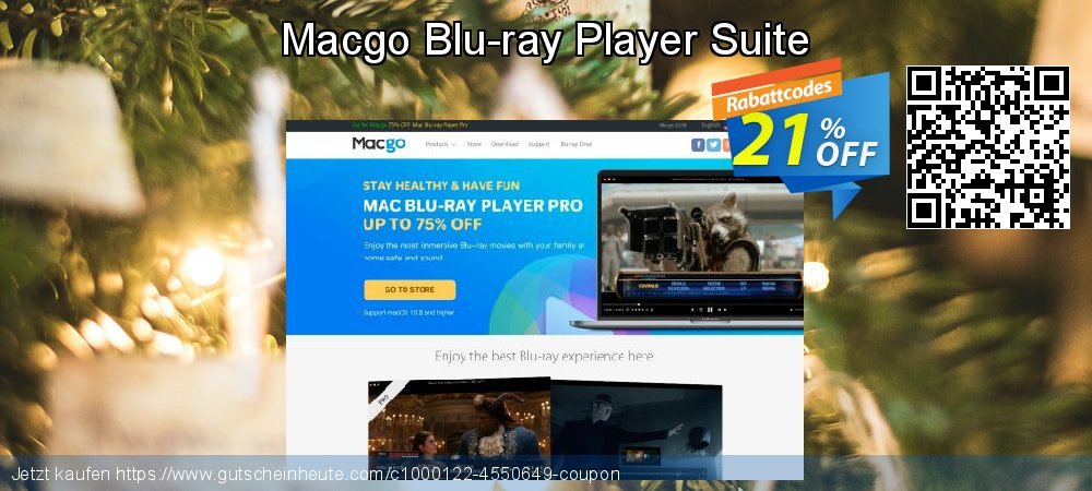 Macgo Blu-ray Player Suite wundervoll Ermäßigungen Bildschirmfoto