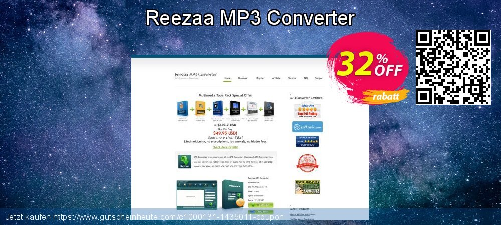 Reezaa MP3 Converter aufregende Sale Aktionen Bildschirmfoto