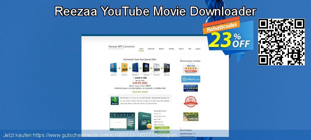 Reezaa YouTube Movie Downloader großartig Preisnachlass Bildschirmfoto