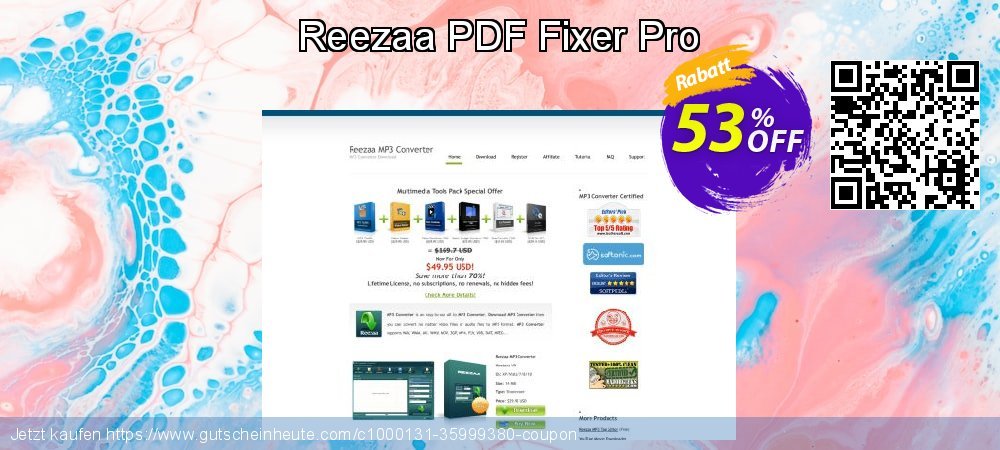 Reezaa PDF Fixer Pro aufregenden Außendienst-Promotions Bildschirmfoto