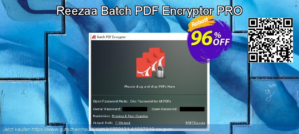 PDFzilla Batch PDF Encryptor PRO aufregenden Preisreduzierung Bildschirmfoto
