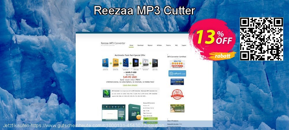 Reezaa MP3 Cutter genial Ermäßigungen Bildschirmfoto