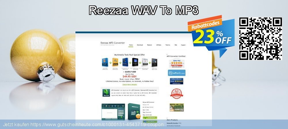 Reezaa WAV To MP3 aufregenden Ermäßigungen Bildschirmfoto