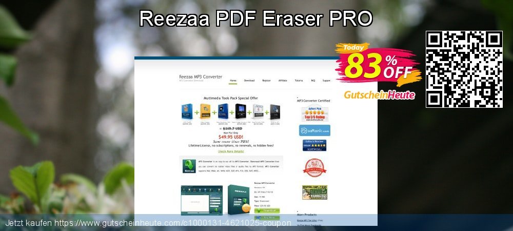 Reezaa PDF Eraser PRO überraschend Verkaufsförderung Bildschirmfoto