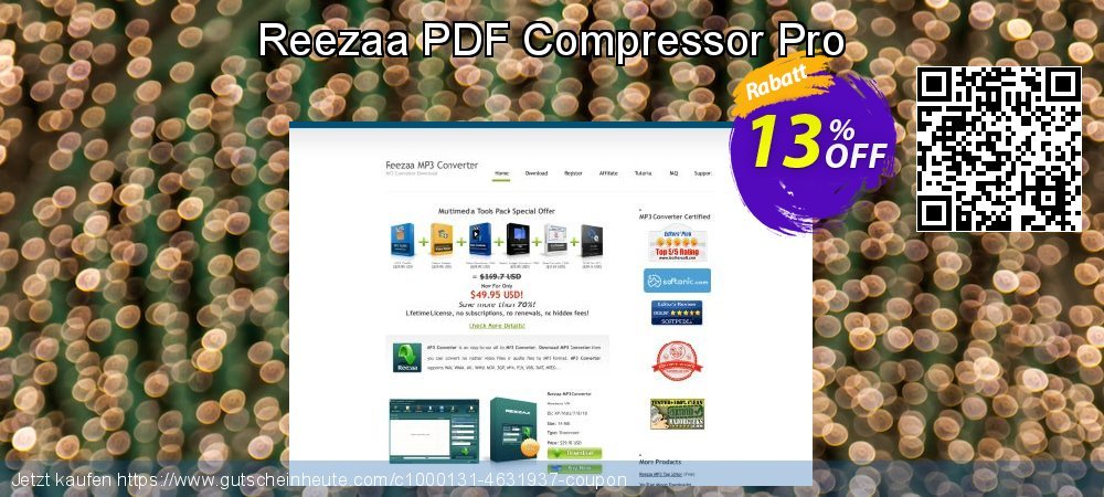 Reezaa PDF Compressor Pro wundervoll Diskont Bildschirmfoto