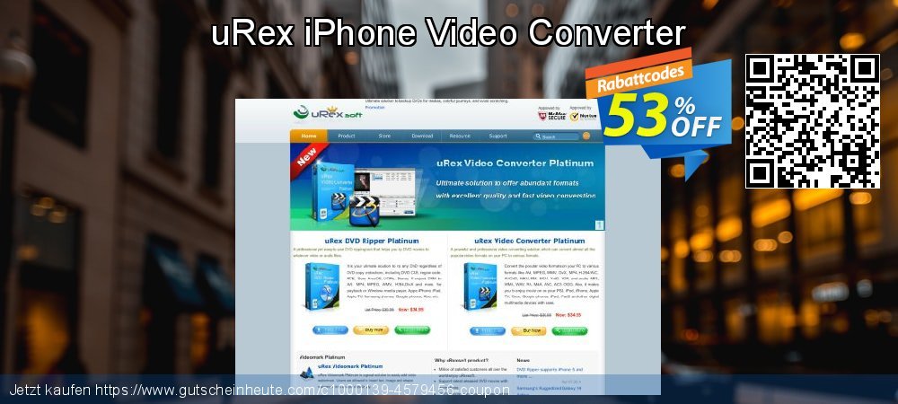 uRex iPhone Video Converter aufregenden Außendienst-Promotions Bildschirmfoto