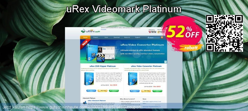 uRex Videomark Platinum aufregende Beförderung Bildschirmfoto