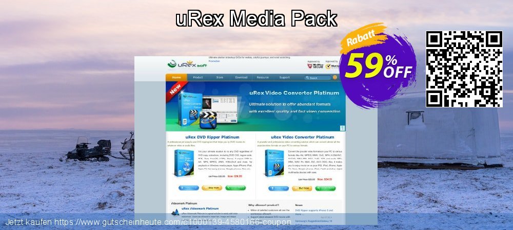 uRex Media Pack Exzellent Ermäßigung Bildschirmfoto