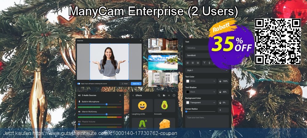 ManyCam Enterprise - 2 Users  verwunderlich Ausverkauf Bildschirmfoto