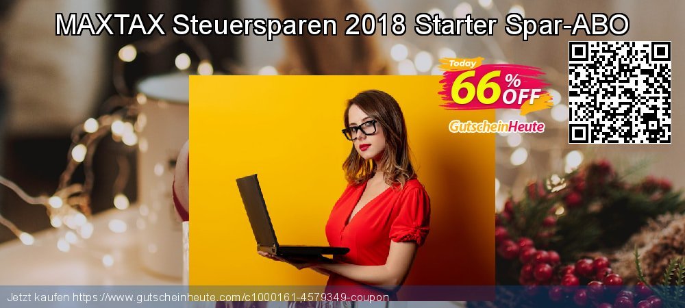 MAXTAX Steuersparen 2018 Starter Spar-ABO wundervoll Förderung Bildschirmfoto