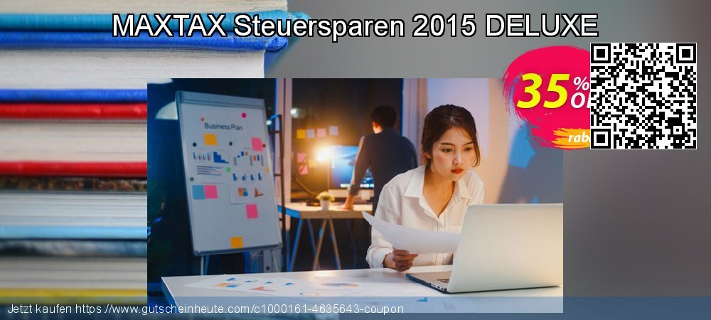 MAXTAX Steuersparen 2015 DELUXE wunderschön Promotionsangebot Bildschirmfoto