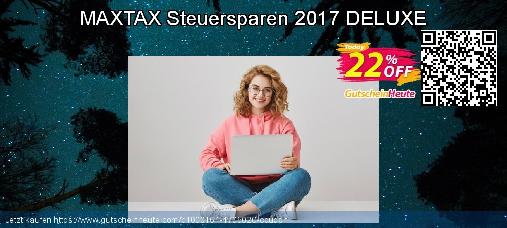 MAXTAX Steuersparen 2017 DELUXE super Promotionsangebot Bildschirmfoto