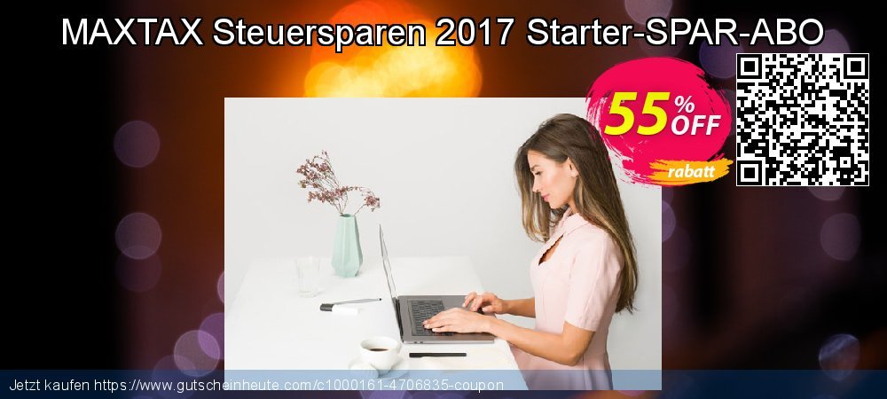 MAXTAX Steuersparen 2017 Starter-SPAR-ABO spitze Rabatt Bildschirmfoto