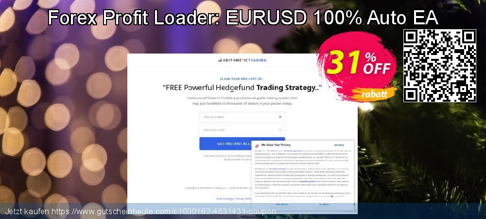 Forex Profit Loader: EURUSD 100% Auto EA fantastisch Beförderung Bildschirmfoto