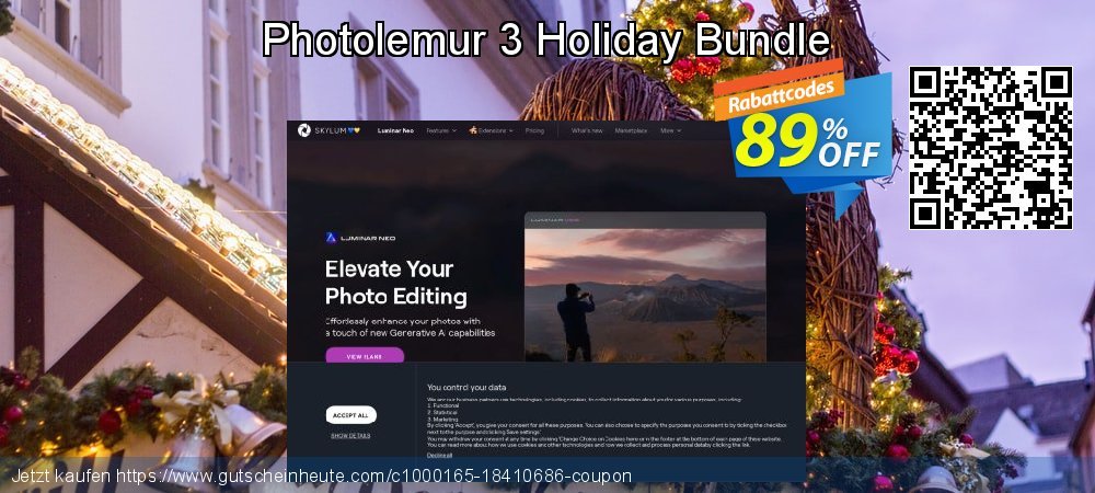 Photolemur 3 Holiday Bundle genial Außendienst-Promotions Bildschirmfoto