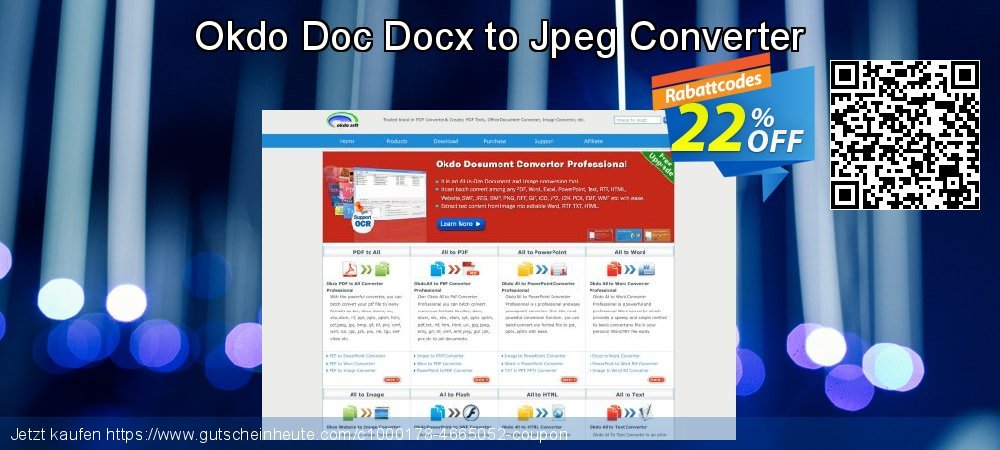 Okdo Doc Docx to Jpeg Converter ausschließlich Angebote Bildschirmfoto
