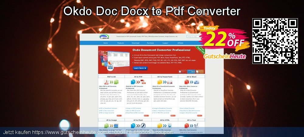Okdo Doc Docx to Pdf Converter ausschließenden Promotionsangebot Bildschirmfoto