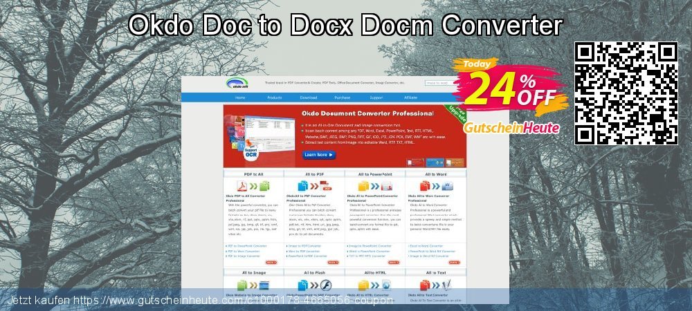 Okdo Doc to Docx Docm Converter erstaunlich Ermäßigung Bildschirmfoto