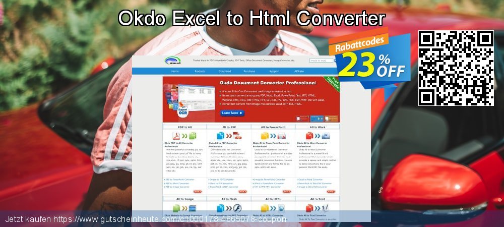 Okdo Excel to Html Converter genial Preisreduzierung Bildschirmfoto