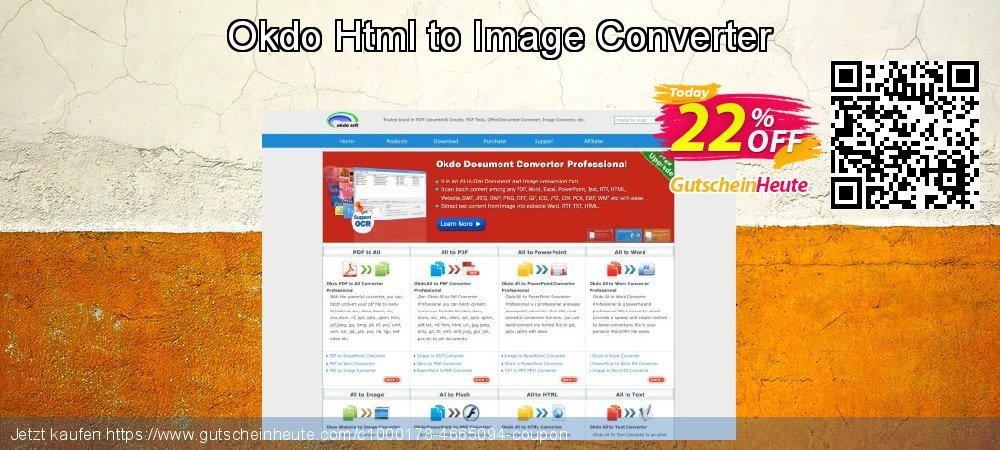Okdo Html to Image Converter wunderschön Außendienst-Promotions Bildschirmfoto