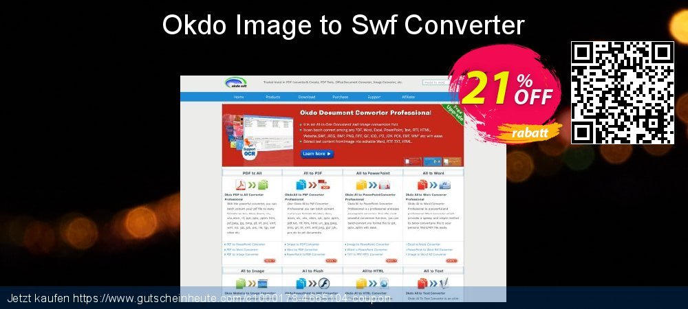 Okdo Image to Swf Converter aufregenden Promotionsangebot Bildschirmfoto