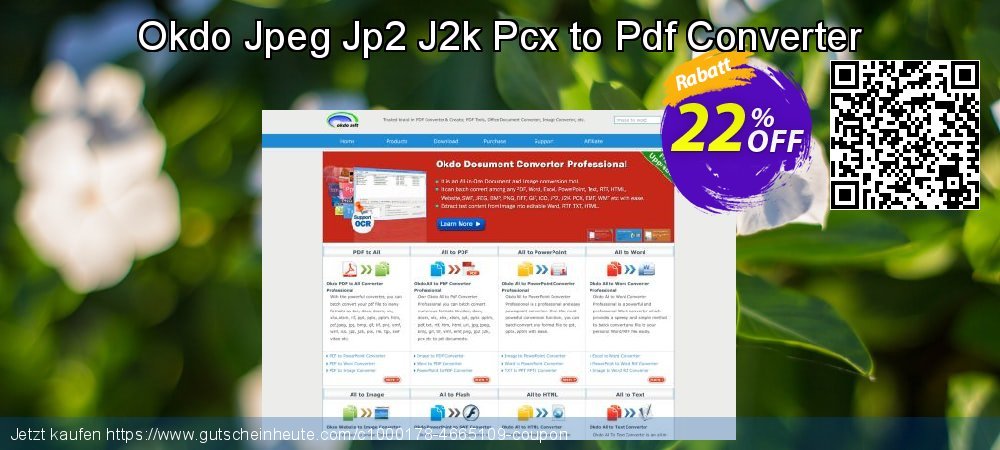 Okdo Jpeg Jp2 J2k Pcx to Pdf Converter genial Verkaufsförderung Bildschirmfoto