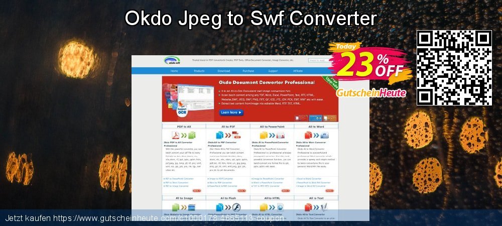 Okdo Jpeg to Swf Converter uneingeschränkt Preisnachlass Bildschirmfoto