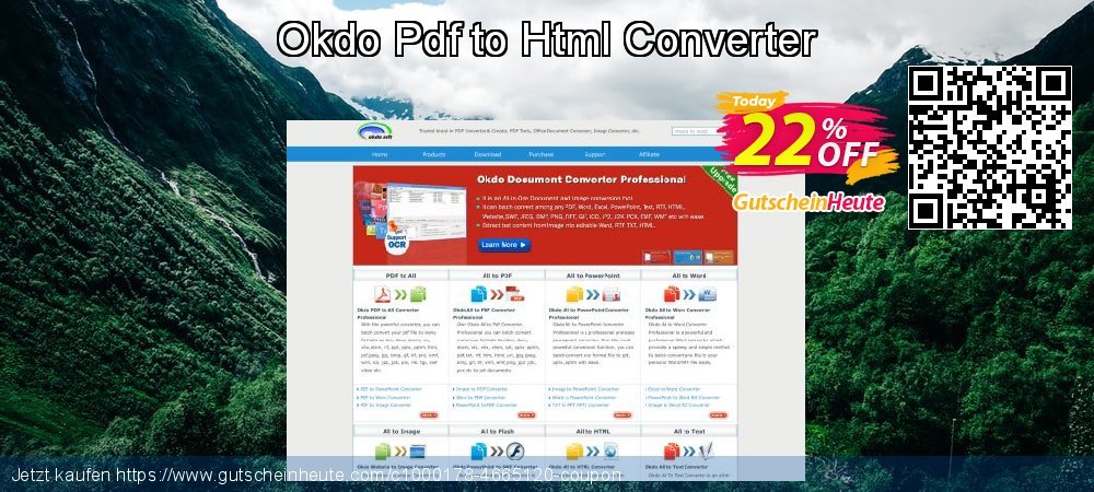 Okdo Pdf to Html Converter fantastisch Angebote Bildschirmfoto