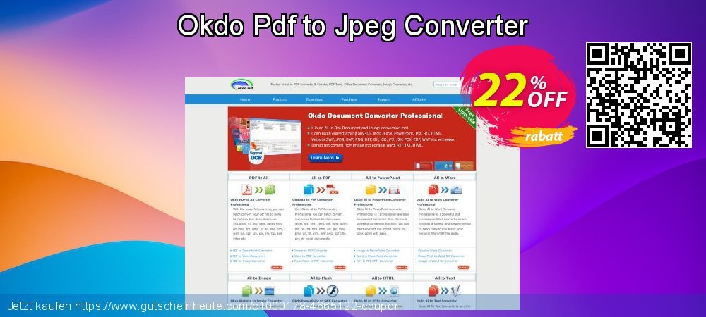 Okdo Pdf to Jpeg Converter wunderbar Nachlass Bildschirmfoto
