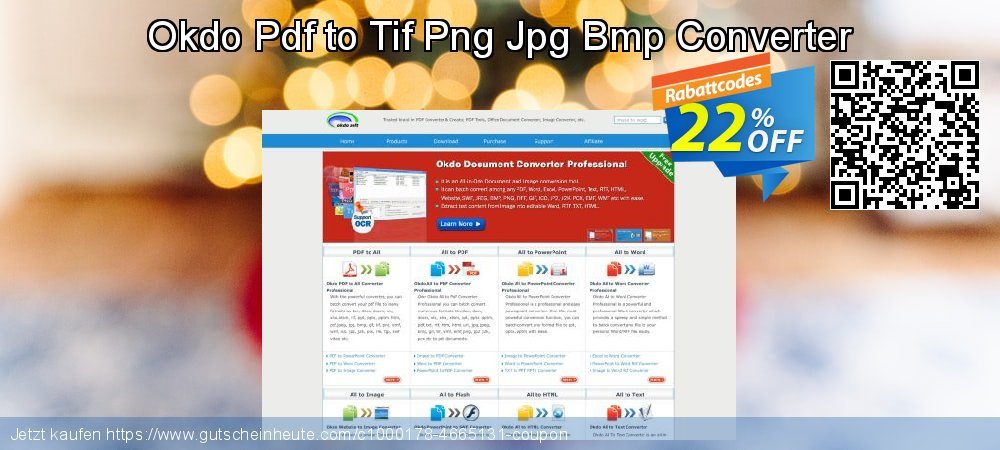 Okdo Pdf to Tif Png Jpg Bmp Converter toll Förderung Bildschirmfoto