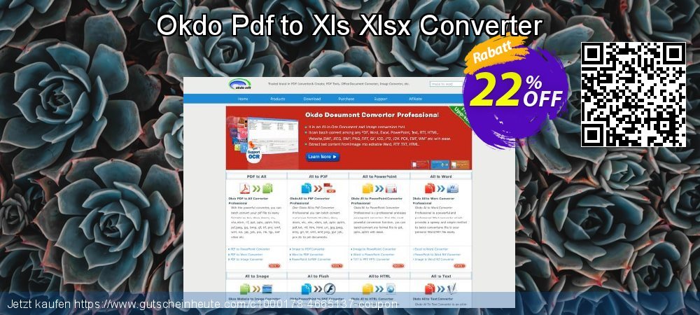 Okdo Pdf to Xls Xlsx Converter umwerfenden Angebote Bildschirmfoto