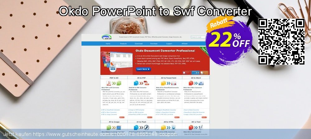 Okdo PowerPoint to Swf Converter Sonderangebote Förderung Bildschirmfoto