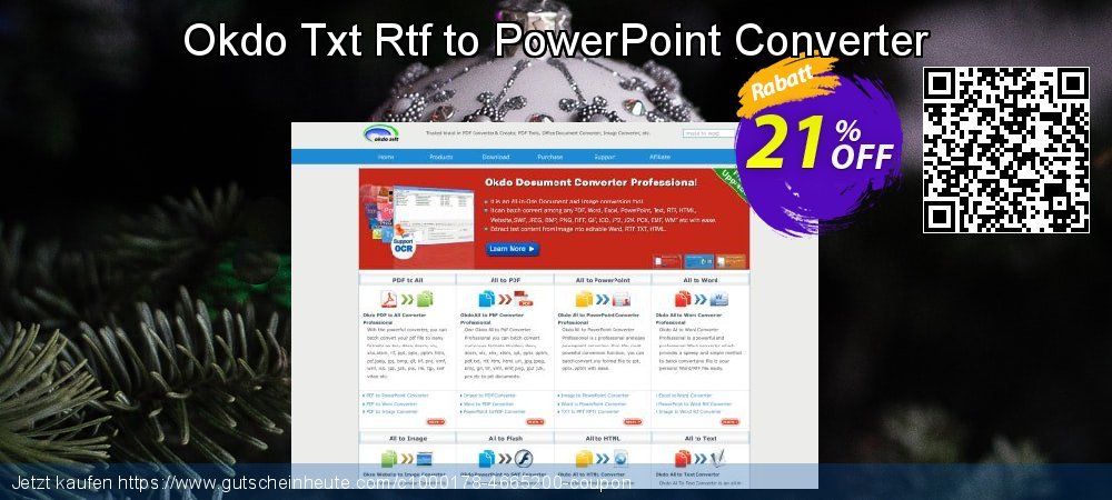 Okdo Txt Rtf to PowerPoint Converter geniale Beförderung Bildschirmfoto