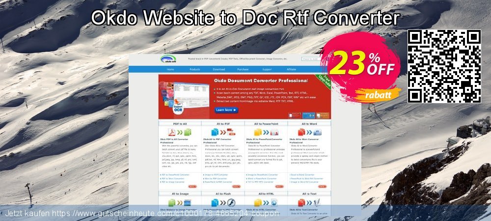 Okdo Website to Doc Rtf Converter klasse Preisnachlässe Bildschirmfoto